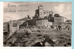 Sion  Le Chateau De Valère Cote Nord Et La Chapelle De Tous Les Saints - Chapelle