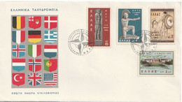 Greece - Annullo 1962 Conference Ministerielle 3.5.1962 Grecia Griechenland Letter Brief Lettera - Storia Postale