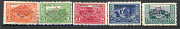 ALBA - 1924  Yv. N°  130 à 134  *  Assemblée Nationale  Cote  75  Euro  BE  2 Scans - Albania