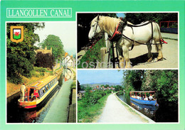 Llangollen Canal - Boat - Horse - Wales - United Kingdom - Unused - Denbighshire