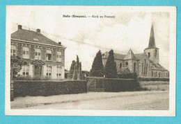 * Halle - Zoersel (Kempen - Antwerpen) * (Uitg Louis Le Bruyn - E. Beernaert) Kerk En Pastorij, Presbytère, église, Old - Zörsel