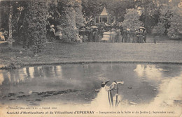 CPA 51 SOCIETE D'HORTICULTURE ET DE VITICULTURE D'EPERNAY INAUGURATION DE LA SALLE ET DU JARDIN 1910 - Epernay