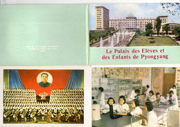 1972 PYONGYANG - Rare PALAIS Des ELEVES Et ENFANTS Folio 12 Cartes - Corea Del Nord