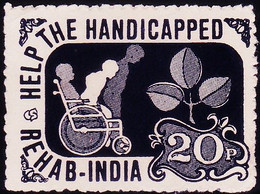 Help The Handicapped - Rehab India Foundation, Delhi - Francobolli Di Beneficenza