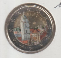 Lituanie 2017 2 Euro Vilnius Colorisée - Lituania