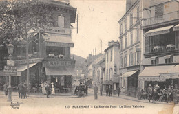 CPA 92 SURESNES LA RUE DU PONT LE MONT VALERIEN - Suresnes