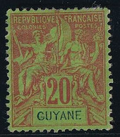 Guyane N°36 - Neuf * Avec Charnière - TB - Ungebraucht