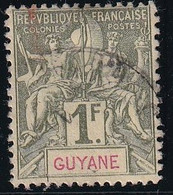 Guyane N°42 - Oblitéré - TB - Usati