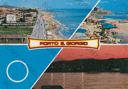 CARTOLINA  PORTO S.GIORGIO,FERMO,MARCHE,SPIAGGIA,MARE,SOLE,VACANZA,ESTATE,BARCHE A VELA,BAGNI,VIAGGIATA 1978 - Fermo