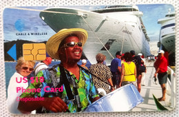 TELECARTE PHONECARD CHIP - ILES VIERGES BRITANIQUES (BVI) - CABLE & WIRELESS - 10 $ - 1998 - EC - Virgin Islands