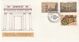 Greece - Annullo 1975 FDC Univerity Thessaloniki Grecia Griechenland Letter Brief Lettera - Brieven En Documenten