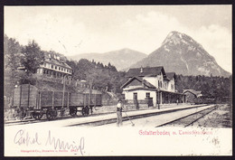1905 Stempel AMSTETTEN Auf AK: Bahnhof Gstatterboden. - Amstetten