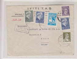 TURKEY ISTANBUL Airmail Cover To Switzerland - Storia Postale