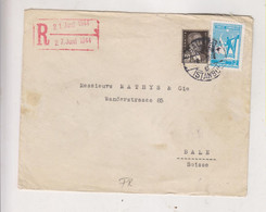 TURKEY ISTANBUL 1944 Registered Cover To Switzerland - Brieven En Documenten