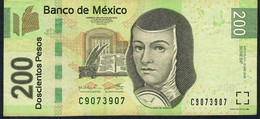 MEXICO P125p  200 PESOS  13.5.2015   Serie BF   Signature 11 #C907....        F-aVF NO P.h. - Mexico