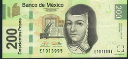 MEXICO P125n  200 PESOS  4.4.2014   Serie AW   Signature 11 #E191....  XF-AUNC. - Mexico