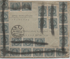 German Empire/DReich 1923 Cover/ Brief With 30x 1000 M Stamp/Marke, In HAMBURG - Sin Clasificación