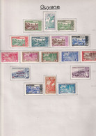 Guyane - Collection Vendue Page Par Page - Neuf * Avec Charnière - TB - Unused Stamps