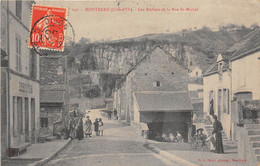 21-MONTBARD- LES ROCHER ET LE RUE ST-MICHEL - Montbard