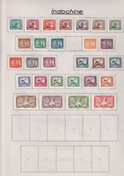 Indochine - Collection Vendue Page Par Page - Neuf * Avec Charnière / Oblitérés - TB - Unused Stamps
