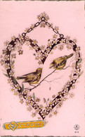 CPA Sainte Catherine - Deux Oiseaux Dans Un Coeur - Santa Catalina