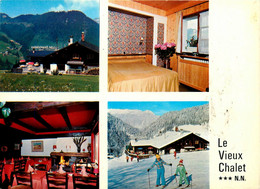 La Clusaz * Souvenir Auberge Le Vieux Chalet * Cp 4 Vues - La Clusaz