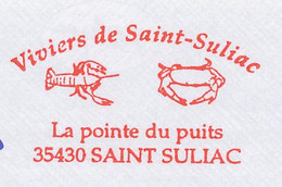 Meter Cover France 2002 Lobster - Crab - Marine Life