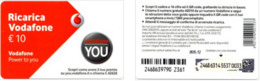 Recharge GSM - Italie - Vodafone - Vodafone YOU, Exp. 2035.12 - Autres & Non Classés