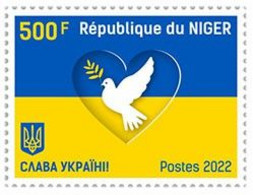 NIGER 2022 - Peace For Ukraine, 1v. Joint Issue [NIG220258a] - Gemeinschaftsausgaben