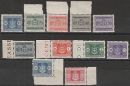 179 - Luogotenenza  1945 Segnatasse N. 86/90. Cat. € 250,00. MNH - Postage Due