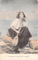 CPA Femme Tenant Un Luth - Je Chanterais Les Plus Beaux Cantiques - 1904 - Music And Musicians