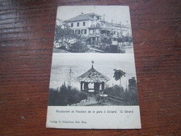 Cpa Carte Postale Ancienne Restaurant De La Gare Evilard - BE Berne