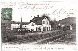 Fraize Vosges CPA Gare Animée 1918 état Superbe - Fraize