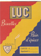 PR 233 /  PROTEGE CAHIER  -   LUC BISCOTTES PAIN D'EPICES  (24,00 Cm X 18,00 Cm) - Protège-cahiers