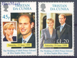 Tristan Da Cunha 1999 Mi 658-659 MNH  (ZS6 TDC658-659) - Familles Royales