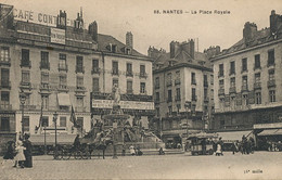 Nantes Café Continental Avec Affiche Union Bretonne Le Nationalisme Independantiste  Marchand Glace Ice Cream Seller - Political Parties & Elections