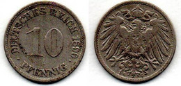 Allemagne - 10 Pfennig 1899 G TB - 10 Pfennig