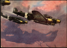 1943 Aerosiluranti Illustratore D'Ercoli , Cartolina Viaggiata - Adolf 'Jodolfi'