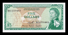 Estados Del Caribe East Caribbean 5 Dollars Elizabeth II 1965 Pick 14h(2) SC UNC - East Carribeans