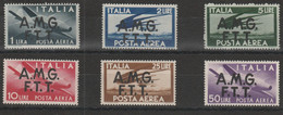 244 - Trieste A  Posta Aerea 1948 - Democratica N. 1/6. Cat. € 260,00. SPL - Luchtpost