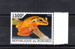 BURUNDI - 2022 - HYPERALIUS PUNCTICULATUS - GRENOUILLES - FROGS - FROSCH - - Unused Stamps