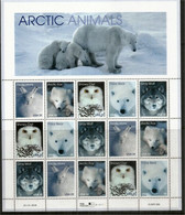 USA. Faune Arctique. Feuille Entière Complète Non Pliée De 15 Timbres Neufs **  Côte 20 Euro - Arctic Tierwelt