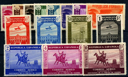 España Nº 711/25*. Año 1936 - 1931-50 Nuevos & Fijasellos