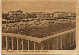 AB5393 Senigallia (Ancona) - La Spiaggia Vista Dalla Rotonda - Panorama / Viaggiata 1953 - Senigallia