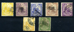 España Usados Nº 143/5, 147/50 Año 1874 - Used Stamps