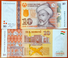 Tajikistan 10 Soomi 2018  Unc - Tajikistan