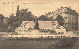 BRUXELLES-IXELLES - Monument érigé En L'honneur Des Ixellois Morts Pour La Patrie - Carte Circulé En 1932 - Elsene - Ixelles