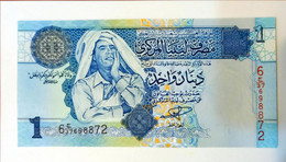 Libya 1 Dinar Gaddafi Unc - Libië