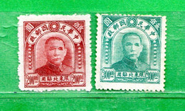 Chine Du NORD-EST **.- 1946-47 - SUN YAT-SEN. Sans Gomme. Yv. 44-45. MNH ** - Chine Du Nord-Est 1946-48