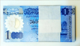 Libya 1 Dinar Plastic Unc Bundle - Libya